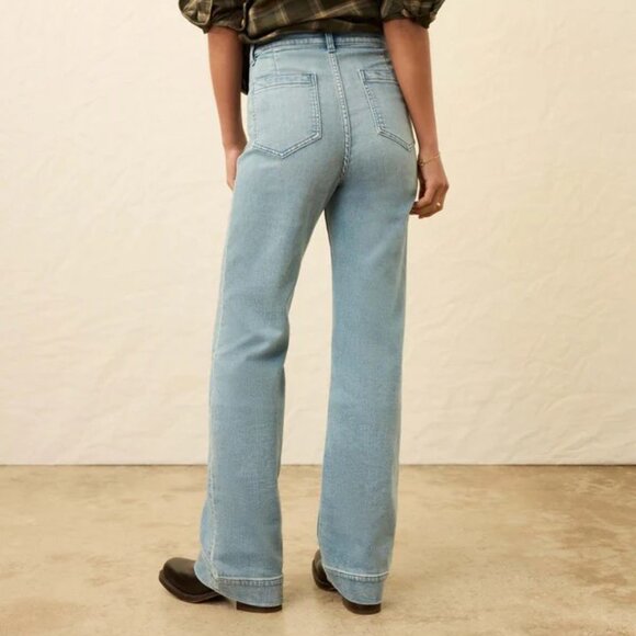 Faherty Stretch Terry Patch Pocket Pants Eastern Shore Wash Size 25 - Picture 2 of 8